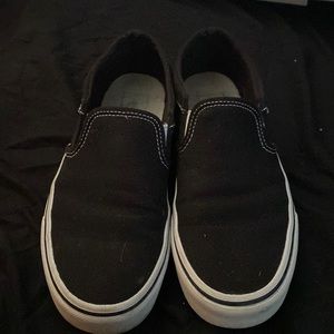 slip on vans, worn twice